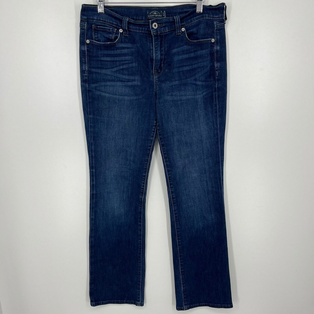 Lucky Brand Brooke Boot Jeans Womens 12/31 Regular Dark Wash Blue Bootcut Denim